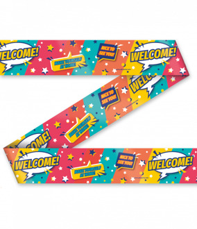 Partylint 'Welcome' Cartoon Multikleur - Print