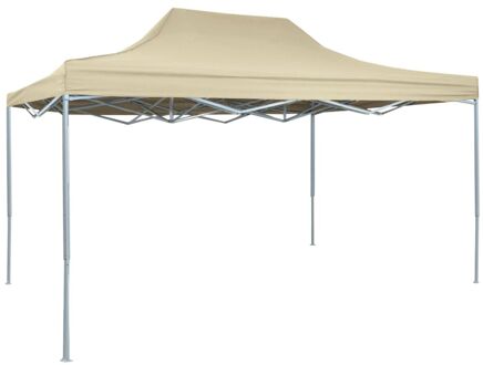 Partytent inklapbaar 3x4 m staal crème