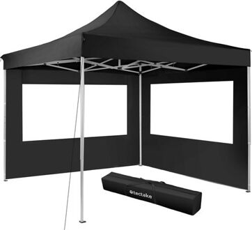 Partytent Olivia 3x3 m met 2 zijdelen Zwart