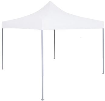 Partytent professioneel inklapbaar 2x2 m staal wit