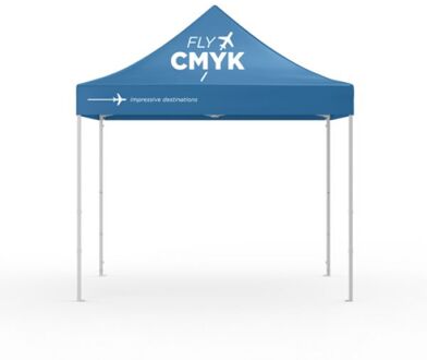 Partytenten bedrukken - bestel hier je partytent 3x3 meter voor beurzen en events drukken