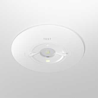 Parvos - LED Inbouwspot Noodverlichting Wit - 1,6W 330lm - Verwisselbare lens - IP20 - 3 uur noodaccu - 6500K - Autotest functie