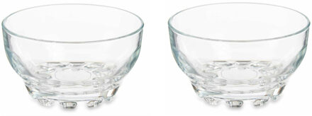 Pasabahce IJcoupes/IJsjes/Dessert serveer schaaltjes - set 12x stuks - kristal glas - 275 ml - IJsjeshouders