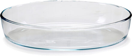 Pasabahce Ovenschaal van borosilicaat glas - ovaal - 2 Liter - 30,5 x 22 x 6 cm
