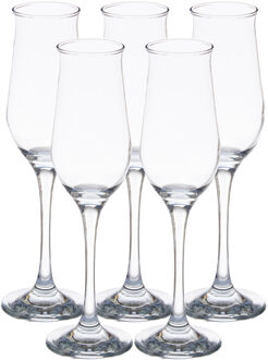 Pasabahce Prosecco/Champagneglazen - glas - set 12x stuks - 190 ml - Champagneglazen Transparant