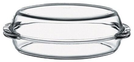 Pasabahce Pyrex Ovale Braadpan Met Deksel