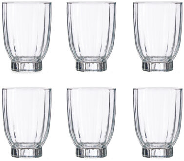 Pasabahce Set van 12x stuks luxe Pasabahce drinkglazen/waterglazen van 330 ML - Drinkglazen Transparant