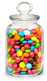 Pasabahce Snoeppot/voorraadpot Megan - 1100 ml - glas - met luchtdichte deksel - D11 x H17 cm