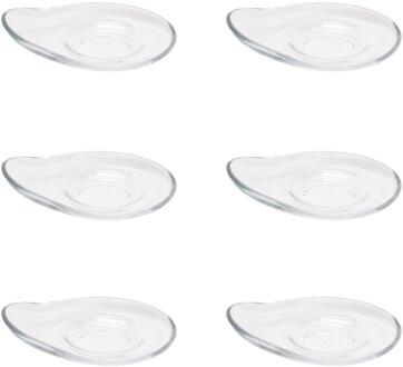 Pasabahce Theetip Badem 12cm set a 6 transparant