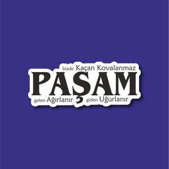 Paşam Laptop En Telefoon Sticker-Decal Max.8cm