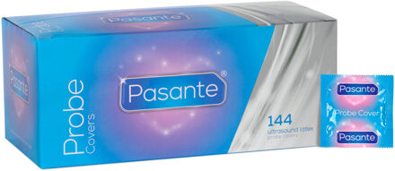 Pasante Echo Sonde Beschermers (Probe Covers) Ø 35 Mm - 144 Condooms Voor Echoscopie Transducer 144 stuks - grootverpakking in doos Transparant - 53 (omtrek 11-11,5 cm)