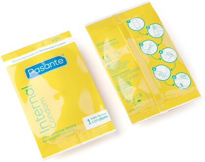 Pasante Internal Condom - Vrouwencondoom Latexvrij 6 stuks Transparant - 69 (omtrek > 14 cm)