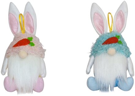 Pasen Faceless Pop Decoraties Kamer Desktop Decoratie Staande Post Little Faceless Man Ornament Pasen Aanwezig Cadeau donker grijs