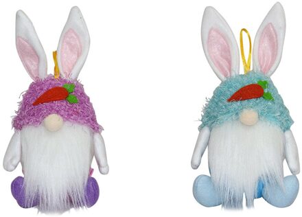 Pasen Faceless Pop Decoraties Kamer Desktop Decoratie Staande Post Little Faceless Man Ornament Pasen Aanwezig Cadeau pruim