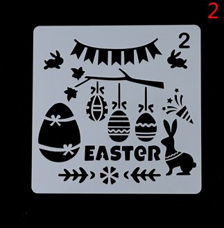 Pasen Journal Stencils Gelukkig Pasen Skelet Schetsblok Patronen Schilderen Template Decoratieve Herbruikbare N2