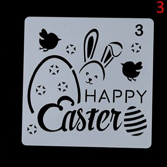 Pasen Journal Stencils Gelukkig Pasen Skelet Schetsblok Patronen Schilderen Template Decoratieve Herbruikbare N3