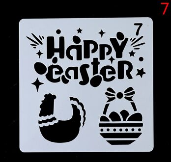 Pasen Journal Stencils Gelukkig Pasen Skelet Schetsblok Patronen Schilderen Template Decoratieve Herbruikbare N7