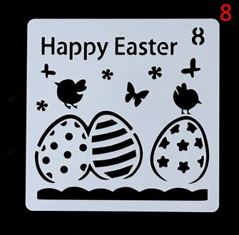 Pasen Journal Stencils Gelukkig Pasen Skelet Schetsblok Patronen Schilderen Template Decoratieve Herbruikbare N8