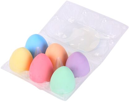 Pasen Kinderen Eieren Stoep Krijt Stukken 6 Kleuren Eieren-Vormige Krijt Stad Stationaire Kantoor Schoolbenodigdheden Accessoires