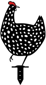 Pasen Kip Stake Yard Art Acryl Hollow Hen Stake Waterdicht Tuin Gazon Decoratie Tuinieren Ornamenten 03