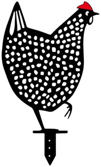 Pasen Kip Stake Yard Art Acryl Hollow Hen Stake Waterdicht Tuin Gazon Decoratie Tuinieren Ornamenten 05
