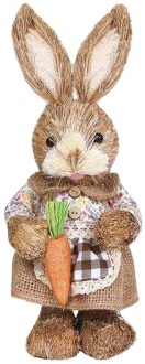 Pasen Simulatie Bunny Huis Tuin Bunny Decoratie Creatieve Stro Bunnysupport En