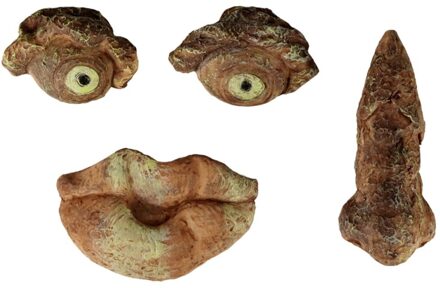 Pasen Weird Oude Man Boom Gezicht Outdoor Boom Gezicht Decoratie Tuin Art Boomschors Gezicht Decoratie Creatieve Rekwisieten