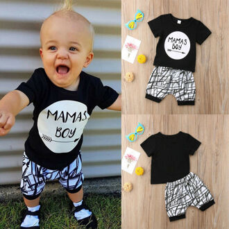 Pasgeboren Baby Baby Boy Kleding Set Peuter Katoenen T-shirt Tops Broek Zomer Outfit Kleding 12m