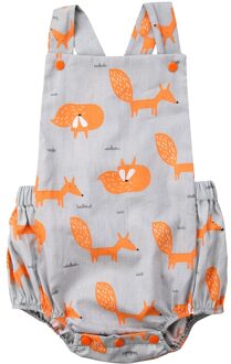 Pasgeboren Baby Jongen Meisje Baby Fox Katoen Romper Jumpsuit Outfits Sunsuit 12m