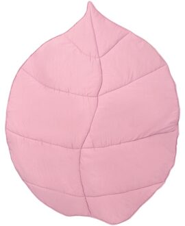 Pasgeboren Baby Katoen Kruipen Tapijt Deken Bladeren Vorm Kruipen Speelkleed Tapijt N7ME Roze