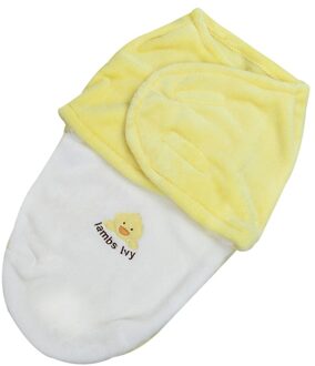 Pasgeboren Baby Unisex 0-6 Maanden Ontvangen Dekens Cartoon Stijl Katoenen Baby Deken Cobertor geel