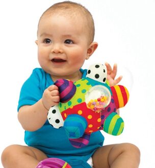 Pasgeboren Kinderwagen Hanger Bed Bel Hand Grab Rammelaar Bal Baby Pluche Rustgevende Troostende Speelgoed