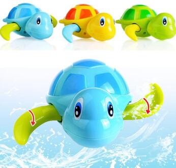 Pasgeboren Leuke Cartoon Dier Schildpad Babybadje Speelgoed Zuigeling Zwemmen Schildpad Ketting Uurwerk Klassieke Speelgoed Kid Educatief Speelgoed