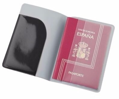 Paspoorthoes houder zwart 13 cm - Paspoorthoesjes