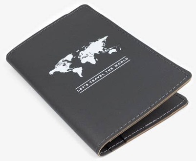 Paspoorthoesje Paspoorthouder grijs | Miss Wood