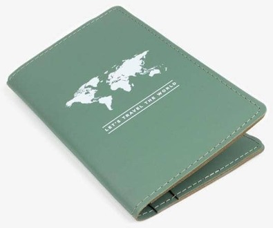 Paspoorthoesje Paspoorthouder groen | Miss Wood