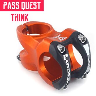 Pass Quest Legering Fiets Stuurpen Dj/Am/Fr/Dh Downhill Mountainbike Stuurpen 0 Graden 45Mm stem Voor Xc Am Mtb Mountainbike Fiets Oranje