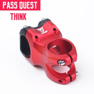 Pass Quest Legering Fiets Stuurpen Dj/Am/Fr/Dh Downhill Mountainbike Stuurpen 0 Graden 45Mm stem Voor Xc Am Mtb Mountainbike Fiets Rood