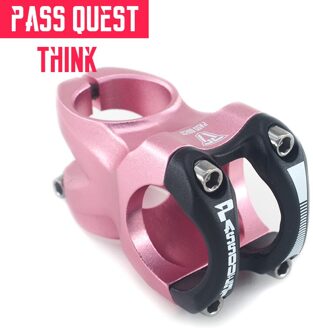 Pass Quest Legering Fiets Stuurpen Dj/Am/Fr/Dh Downhill Mountainbike Stuurpen 0 Graden 45Mm stem Voor Xc Am Mtb Mountainbike Fiets Roze