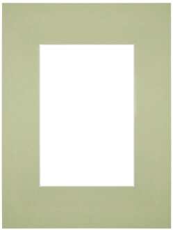 Passe-Partout Lijstmaat 18x24 cm - Fotomaat 10x15 cm - Mintgroen