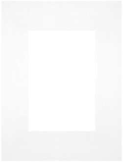 Passe-Partout Lijstmaat 18x24 cm - Fotomaat 10x15 cm - Wit