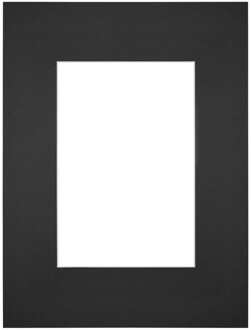 Passe-Partout Lijstmaat 18x24 cm - Fotomaat 10x15 cm - Zwart