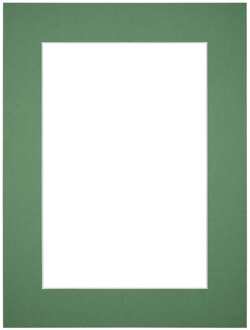 Passe-Partout Lijstmaat 18x24 cm - Fotomaat 9x13 cm - Groen Bos