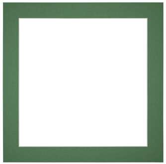 Passe-Partout Lijstmaat 20x20 cm - Fotomaat 13x13 cm - Groen Bos