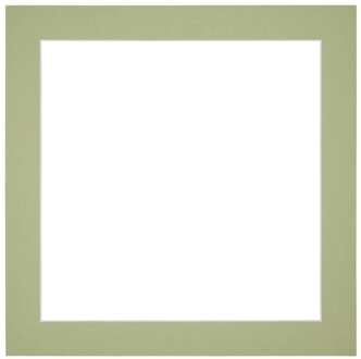 Passe-Partout Lijstmaat 20x20 cm - Fotomaat 13x13 cm - Mintgroen