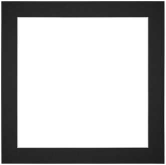 Passe-Partout Lijstmaat 20x20 cm - Fotomaat 13x13 cm - Zwart