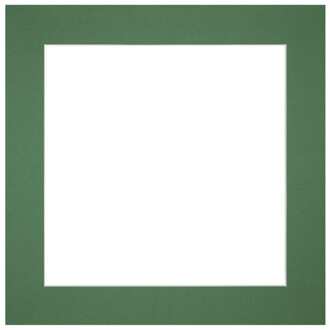 Passe-Partout Lijstmaat 20x20 cm - Fotomaat 15x15 cm - Groen Bos