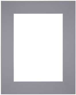 Passe-Partout Lijstmaat 20x25 cm - Fotomaat 13x18 cm - Grijs