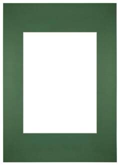 Passe-Partout Lijstmaat 20x28 cm - Fotomaat 13x18 cm - Groen Bos