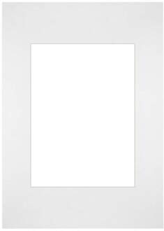 Passe-Partout Lijstmaat 20x28 cm - Fotomaat 13x18 cm - Wit